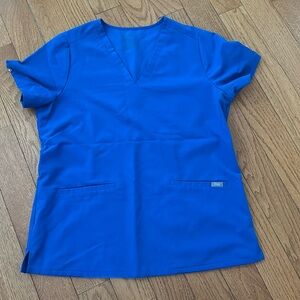 FIGS Casma royal blue top